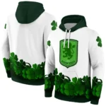 Aston Villa Lucky Motif White Green Hoodie Best Selling