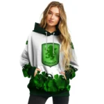 Aston Villa Lucky Motif White Green Hoodie Best Selling