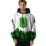 Aston Villa Lucky Motif White Green Hoodie Best Selling