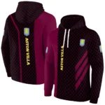 Aston Villa Monogram Pattern Claret Hoodie Best Selling