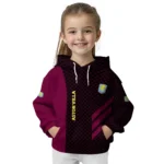 Aston Villa Monogram Pattern Claret Hoodie Best Selling
