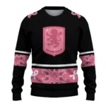 Aston Villa Pink Ribbon Black Pink Sweater Best Selling