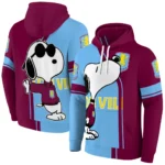 Aston Villa Playful Snoopy Claret Hoodie Best Selling