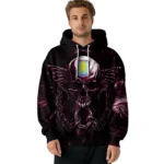 Aston Villa Skull Artwork Claret Black Hoodie Best Selling