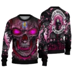 Aston Villa Skull Intensity Claret Black Sweater Best Selling
