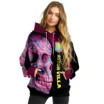 Aston Villa Skull Motif Claret Black Hoodie Best Selling