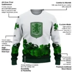 Aston Villa St Patrick White Sweater Best Selling