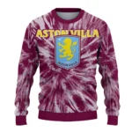 Aston Villa Tie Dye Designs Claret Sweater Best Selling
