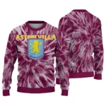 Aston Villa Tie Dye Designs Claret Sweater Best Selling