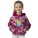 Aston Villa Tie Dye Pattern Claret Hoodie Best Selling