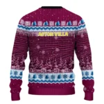 Aston Villa Tree Pattern Claret Sweater Best Selling