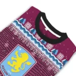 Aston Villa Tree Pattern Claret Sweater Best Selling