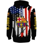 Barcelona American Pride Black Hoodie Best Selling