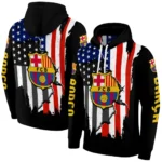 Barcelona American Pride Black Hoodie Best Selling