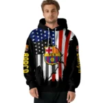 Barcelona American Pride Black Hoodie Best Selling