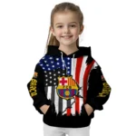 Barcelona American Pride Black Hoodie Best Selling