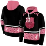 Barcelona Awareness Ribbon Black Pink Hoodie Best Selling