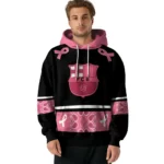 Barcelona Awareness Ribbon Black Pink Hoodie Best Selling