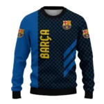Barcelona Circles Mesh Blue Black Sweater Best Selling
