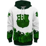 Barcelona Lucky Motif White Green Hoodie Best Selling