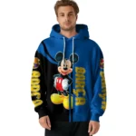 Barcelona Mickey Mouse Blue Black Hoodie Best Selling