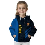 Barcelona Monogram Pattern Blue Hoodie Best Selling