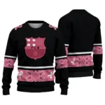 Barcelona Pink Ribbon Black Pink Sweater Best Selling
