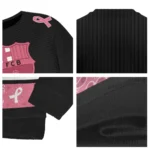 Barcelona Pink Ribbon Black Pink Sweater Best Selling