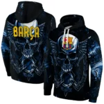 Barcelona Skull Artwork Blue Black Hoodie Best Selling
