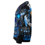 Barcelona Skull Intensity Blue Black Sweater Best Selling