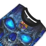 Barcelona Skull Intensity Blue Black Sweater Best Selling