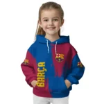 Barcelona Splatter Effect Blue Hoodie Best Selling