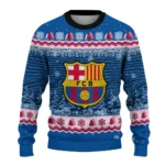 Barcelona Tree Pattern Blue Sweater Best Selling