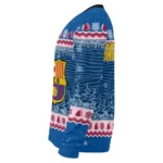 Barcelona Tree Pattern Blue Sweater Best Selling