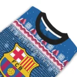 Barcelona Tree Pattern Blue Sweater Best Selling