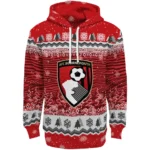 Bournemouth Christmas Trees Red Hoodie Best Selling