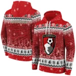 Bournemouth Christmas Trees Red Hoodie Best Selling