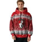 Bournemouth Christmas Trees Red Hoodie Best Selling
