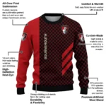 Bournemouth Circles Mesh Red Black Sweater Best Selling