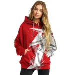 Bournemouth Dynamic Slash Red White Hoodie Best Selling