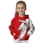 Bournemouth Dynamic Slash Red White Hoodie Best Selling