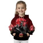 Bournemouth Halloween Vibes Red Black Hoodie Best Selling
