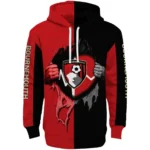 Bournemouth Heartbeat Graphic Red Hoodie Best Selling