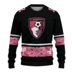 Bournemouth Pink Ribbon Black Pink Sweater Best Selling