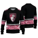 Bournemouth Pink Ribbon Black Pink Sweater Best Selling