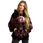 Bournemouth Skull Artwork Red Black Hoodie Best Selling