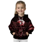 Bournemouth Skull Artwork Red Black Hoodie Best Selling