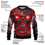 Bournemouth Skull Intensity Red Black Sweater Best Selling