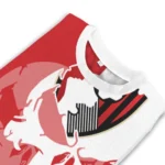 Bournemouth Skull Split Red White Sweater Best Selling