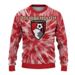 Bournemouth Tie Dye Designs Red Sweater Best Selling